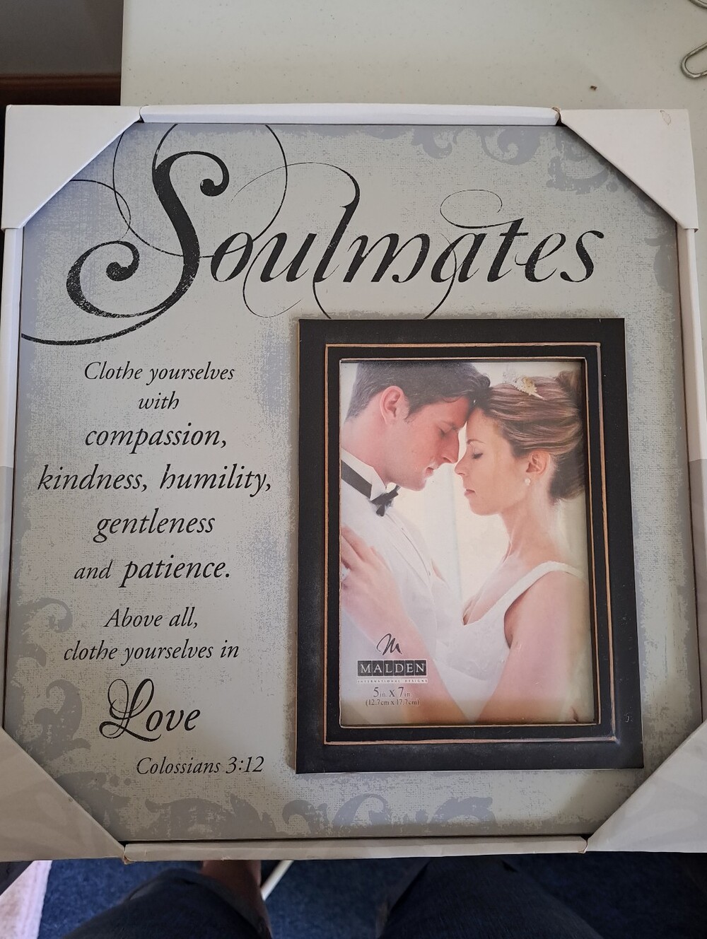 Malden Gray Soulmates Decorative Photo Frame Wall Art
